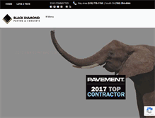 Tablet Screenshot of blackdiamondpaving.com